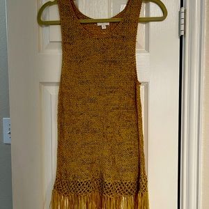 Womens Charming Charlie Tan Long Tank Top